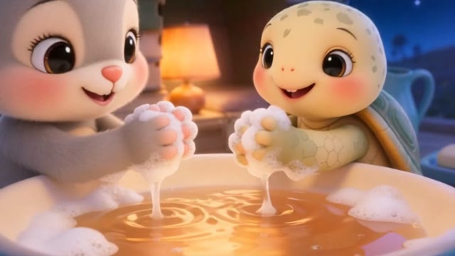 Poppy and the Paper Moon — washing hands bedtime story for toddlers