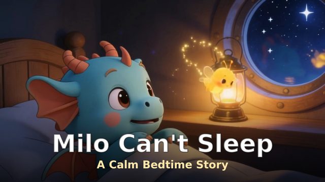 Milo Can't Sleep — calm bedtime story for kids
